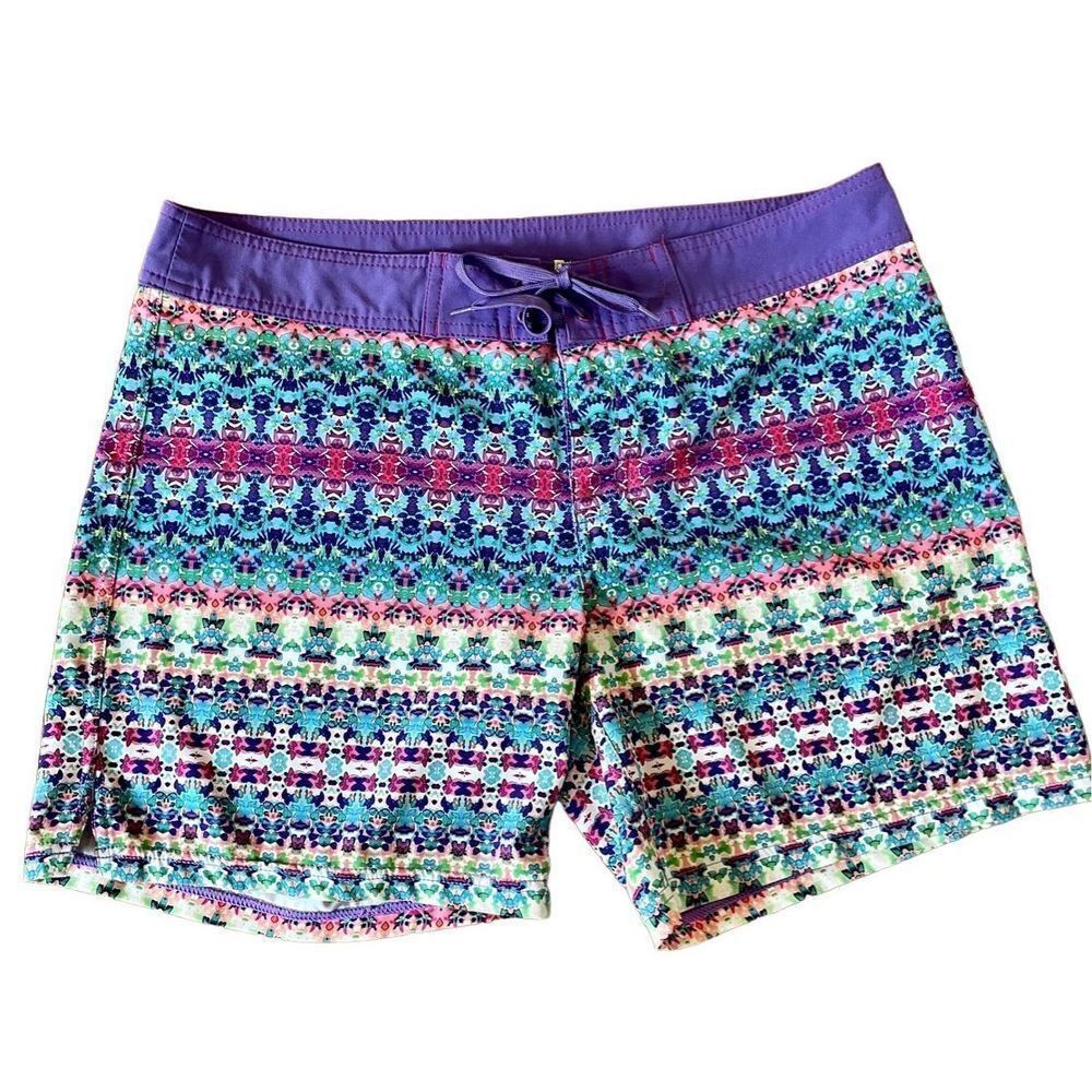 Prana colorful mosaic print shorts size large